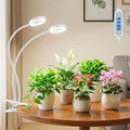 Grow Lights for Indoor Plants, 2 Heads 96 LEDs Full Spectrum Clip On Grow Light with Clip, Plant Lights for Indoor Growing with 3 Lighting Modes, 6/12/16Hrs Auto Time, 5 Brightness.