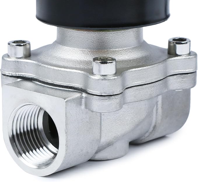U.S. Solid Smart Solenoid Valve - 1 Inch Wi-Fi APP-Controlled Stainless Steel Solenoid Valve, 110V AC