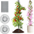 2 Pack Spiral Frame Garden Trellis for Climbing Plants Outdoor - 12-72" Adjustable Heavy Duty Metal Support for Pole Beans,Snap Peas,Tomatoes,Cucumbers,Anti-Tip Plant Tower for Raised Beds, Backyard