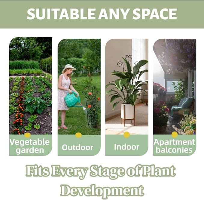 Plant Trellis for Climbing Plants Indoor 2Pcs Small Garden Trellis for Potted Plants Sturdy Metal Houseplant Support 33in Taller Plant Trellis for Monstera pothos lvy Vine