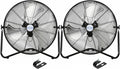 BILT HARD 20" High Velocity Floor Fan, 4600 CFM 3-Speed Industrial Shop Fan with Wall-Mounting System, Heavy Duty Metal Fan for Garage Workshop and Warehouse, 2 Pack