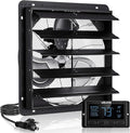 VEVOR 20 inch Exhaust Fan, Wall Mounted Attic Fan with Variable Speed, Temperature & Humidity Controller, 2900 CFM, Automatic Shutter