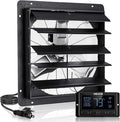 VEVOR 24 inch Exhaust Fan, Wall Mounted Attic Fan with Variable Speed, Temperature & Humidity Controller, 4800 CFM, Automatic Shutter