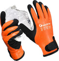 100% Waterproof Winter Work Gloves for Men Women, Freezer Gloves with Grip for Shoveling Snow