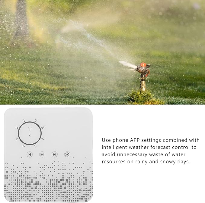 8 Zones Smart Sprinkler Controller, Automatic Irrigation Controllers for Assistant for TUYA AC 24V 50/60HZ