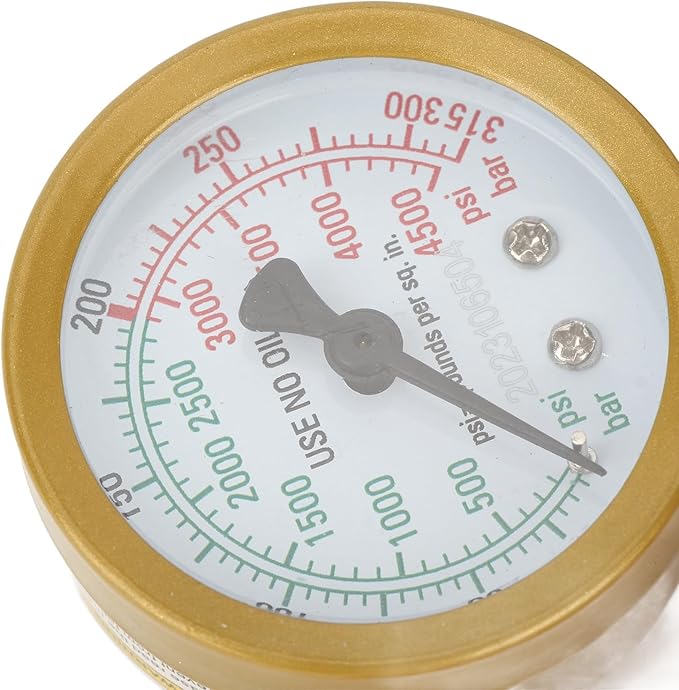 Welder Gas Regulator, Accurate Welding Gas Gauge, MIG TIG Flowmeter, Heavy Duty Welder Gas Valve G5/8 In Male Thread Inlet 1/4 In Outlet