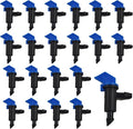 80Pcs 2GPH Drip Emitter Garden Flag Irrigation Drippers, 8L/H Sprinkler System Parts for 4/7mm Tubing, Adjustable Flow for Trees, Shrubs, Lawn, Vegetable Gardens, Blue