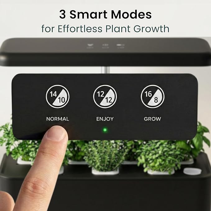 Nouri Hydroponics Growing System, 7 pod Smart Indoor Herb Garden Kit with LED Grow Lights, Hydroponic Herb Garden Indoor for Plant Lovers, Gardeners, Kitchen, Tomato Seeds Included