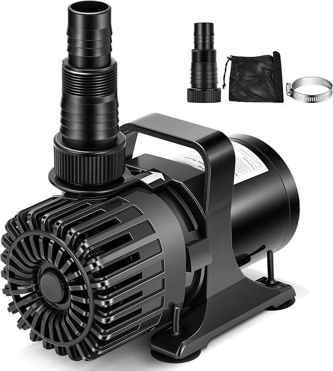 VIVOHOME 220W 4500GPH Submersible Water Pump with 180° Adjustable Water Outlet, 19.4ft High Lift for Waterfall Fountains Fish Tank Pond