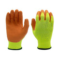 SHOWA Atlas 317 Original 1994 Crinkle Grip Work Gloves, Natural Latex Palm, Heavy Duty 10-Gauge for Construction, Landscaping, Gardening, & Masonry, Hi-Vis Yellow, Large, 1-Pair