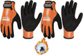 AIGEVTURE Waterproof Winter Work Gloves Men,Cold Weather Insulated Work Gloves Thermal Liner Superior Grip Latex Coating Warm for Outdoor xx-large