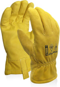 ARC FLASH Safety Gloves, Cut-Resistant Goat Skin with Para-Aramid Liner for Work, Handling, Driving