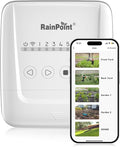 RAINPOINT Smart Sprinkler Controller, WiFi Sprinkler Controller 8 Zone-Local Weather Intelligence, Programmable Smart Irrigation System with APP Remote Control, Rain Skips, Rain Sensor Compatibility