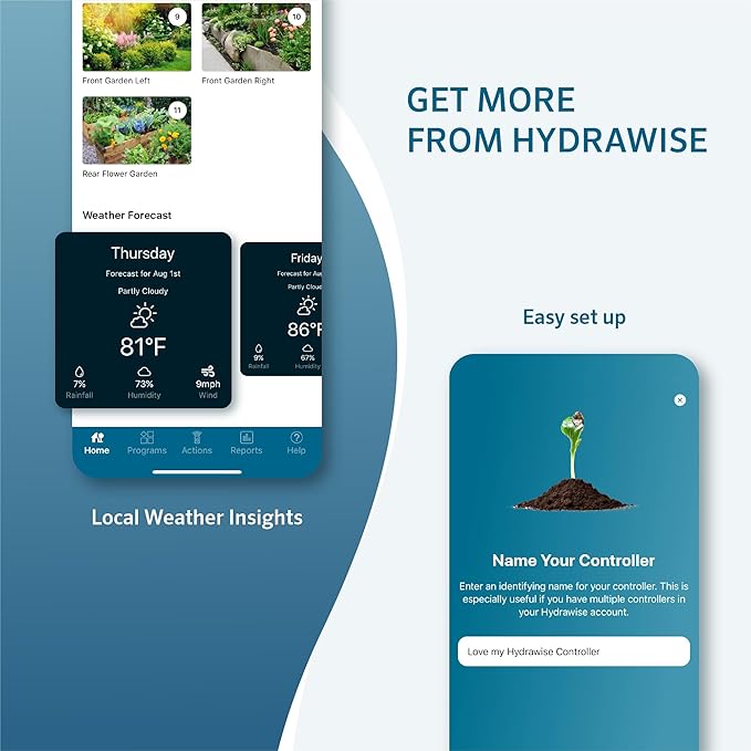 Hunter Hydrawise PRO-HC 12-Station WiFi Smart Sprinkler Controller, Outdoor Irrigation Timer with Touchscreen Weather-Based Scheduling