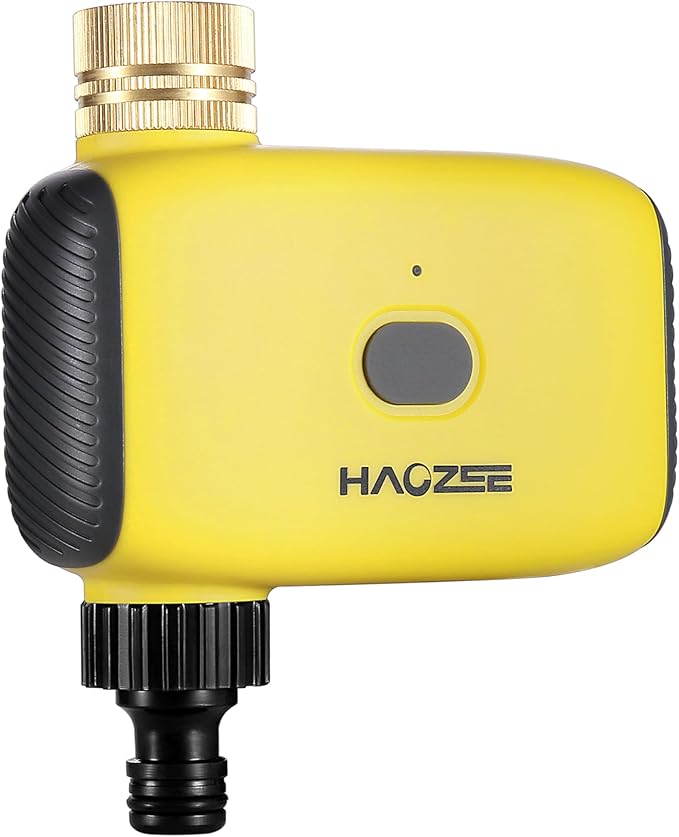 Haozee Smart Water Timer for Garden Hose, Sprinkler Timer for Watering,Requires Zigbee 3.0 Hub,Support Home Assistant Zigbee2mqtt,Automatic Irrigation Controller System for Lawns and Yard.
