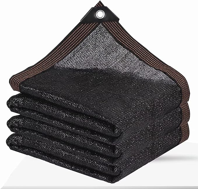 Shade Cloth Garden Shade Mesh Netting with Grommets Outdoor Sun Shade Cover for Pergola Patio Plants Greenhouse Chicken Coop Black 90% Shading Rate(8X10FT)