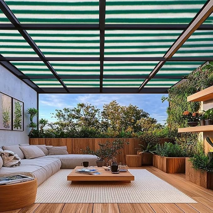 80% Garden Shade Fabric Sun Shade Cloth Dark Green White Shade net Sunblock Mesh,HDPE Shading Net with Grommets,Greenhouse Cover Shade Tarp 3x6 ft to 40x44 ft(20x58ft)