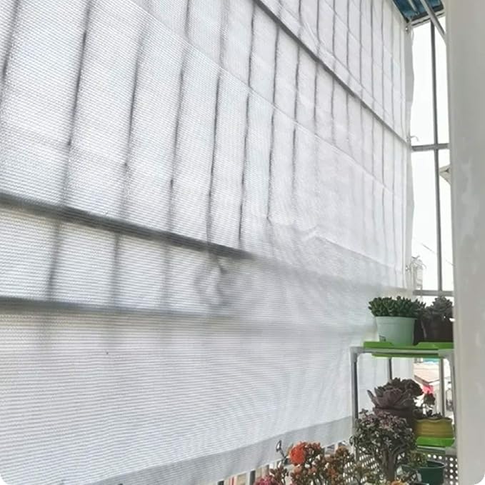 Greenhouse Shade Cloth White 50% Shade Rate, Heavy Duty Greenhouse Shading Net for Veggie Garden Nursery Succulents, Shade Fabric 6.6'x13' 10'x10' 10'x20' 10'X26' 13'x20' Washable Tear-Resistant(16.5'