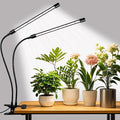 Grow Lights for Indoor Plants, Upgrade 84 LEDs Clip Plant Lights, Full Spectrum LED Plant Growing Lamps with Flexible Gooseneck, 3/9/12H Timer, 3 Spectral Modes, 10 Dimmable Levels (2 Head 1 Pack)
