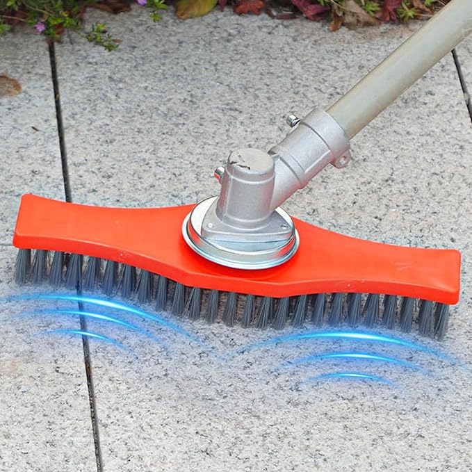 Heavy Duty Mower Brush Thick Nylon Bristles for Effective Removal of Stubborn Dirt Grass Tool