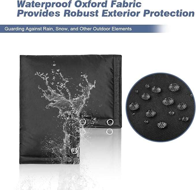 Insulated Backflow Preventer Cover- All-Season Pressure Vacuum Breaker Protection Pouch- Ideal for Water Wells and Sprinkler Valves- Shields from Sun & Freezing Temperatures- 12''W x 13''H (Black)