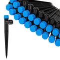 MIXC Quick Connector Drip Emitters for 1/4" Tubing, Adjustable Flow, 360° Fan-Shaped Sprayer (Drip Emitter Stream, 100 Packs)
