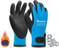 100% Waterproof Winter Work Gloves for Men Women, Freezer Gloves with Grip for Shoveling Snow