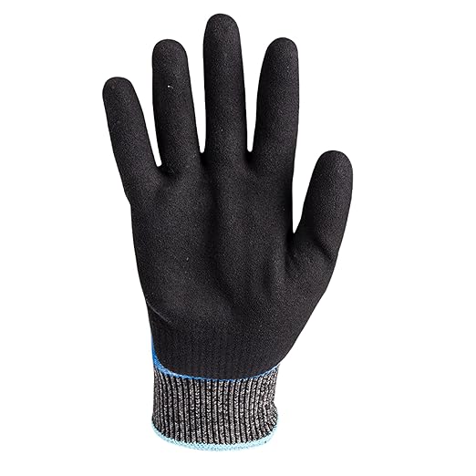 HexArmor Helix 2065 Fluid-Resistant Work Gloves – Double-Dipped Nitrile Waterproof Coating, ANSI Cut Protection, Sandy Nitrile Palm for Oily Grip, 13-Gauge HPPE Shell, Industrial Strength | XXX-Large