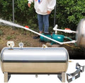 Water Stainless Steel Storage Tank 26 40 50 65 80 130 Gallon Large Horizontal Well Bladder Tank, Stainless Steel Pressurized Water Tank for Well Water Sprinkler Systems(500L/132Gal(135x75cm/53