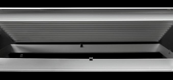 HVAC Premium 18''w X 10''h Aluminum Privacy Door HVAC Air Grille - ''V'' Shaped Louvers Ensure 100% View Block - Supply or Return [Outer Dimensions: 19''w X 11''h]