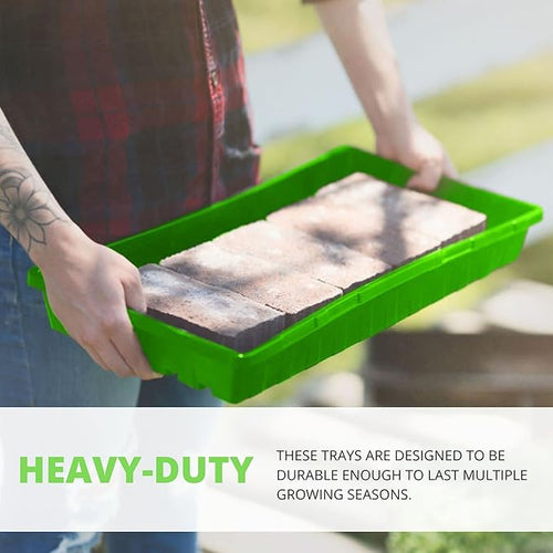 1020 Seed Starting Trays, Plant Tray, Microgreens Growing Trays, Plastic Seed Trays, Reusable Seedling Tray, 5-Pack Growing Trays, Germination Tray, Planting Tray, Plant Tray For Seedlings
