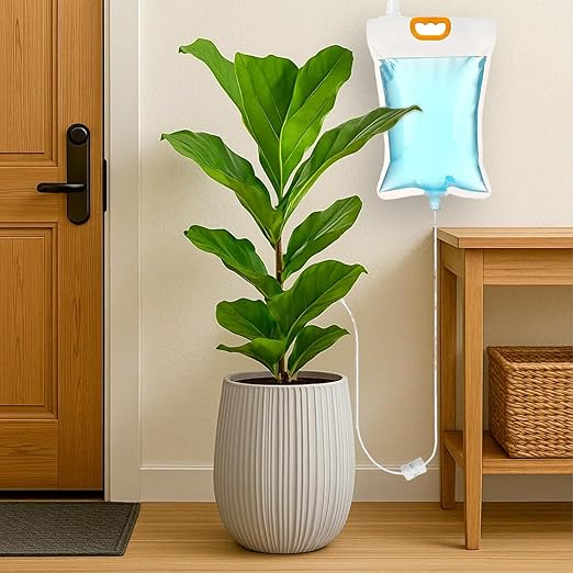 3 Pack 3.5L Plant IV Water Bag Automatic Plant Drip Watering Bags - Indoor Outdoor Self-Watering System with Adjustable Flow|Durable & Water-Saving Plant Watering Kit Set