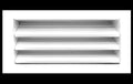 HVAC Premium 16"W x 8"H Aluminum Exterior Gable Louver Vent for Walls & Crawlspace - Weather-Resistant Air Grille with Screen Mesh - White [Outer Dimensions 17.75"W x 9.75"H]