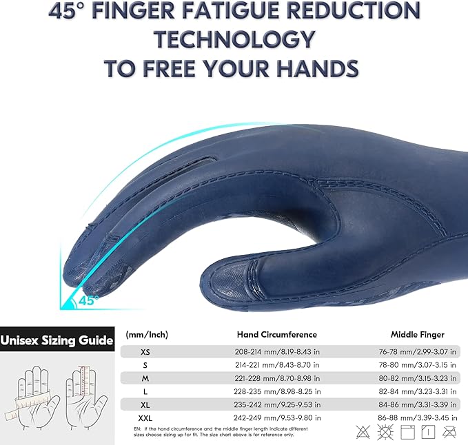 Vgo... NGG X1 Chemical Resistant Work Gloves,Starﬁsh-Gen Seamless Gription Work Gloves,Reusable,Waterproof (TP1147)