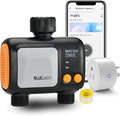 Smart WiFi Water Timer for Garden Hose - 2 Zone Sprinkler Timer with WiFi Hub - Hose Timers for Watering with Rain Delay - Irrigation Sprinkler Controller for Garden Lawns - Works with Alexa