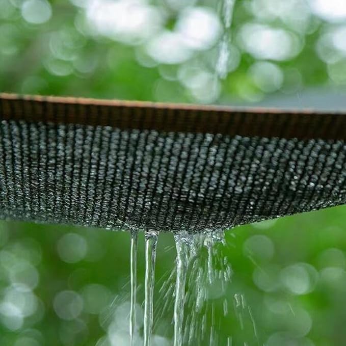 Black 50% Shade Cloth Heavy Duty - UV Resistant Sunblock Mesh Netting with Grommets for Garden Greenhouse Patio Chicken, Breathable Plant Cover(4.0x5.0m)