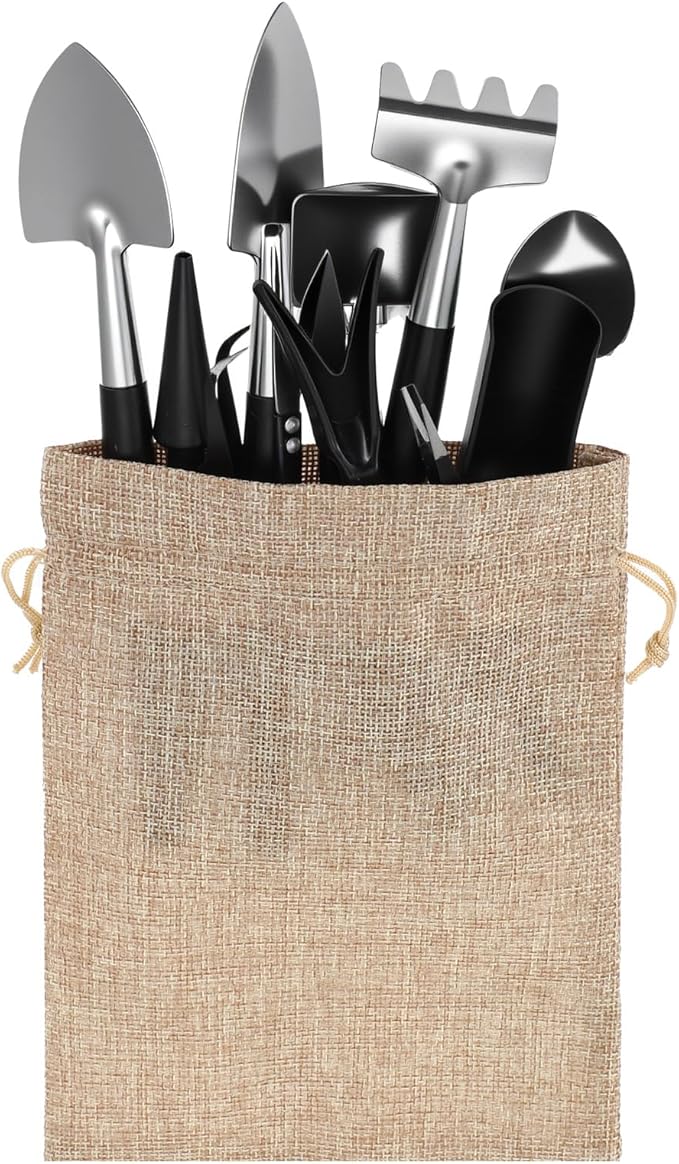 ElevateTech 12 Pcs Succulent Tools Mini Transplanting Garden Tool Set Succulent Care kit Plant Accessories for Indoor Gardening Flower Potting Cactus Houseplant Bonsai Care