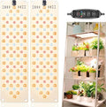 Rocoking Grow Lights for Indoor Plants,Ultra-Thin Panel Grow Lamp,158LEDs Full Spectrum Grow Lights for Under Cabinet Plant, Grow Lamp with 3/9/12H Timer,10 Dimmable Levels for Plants Growing