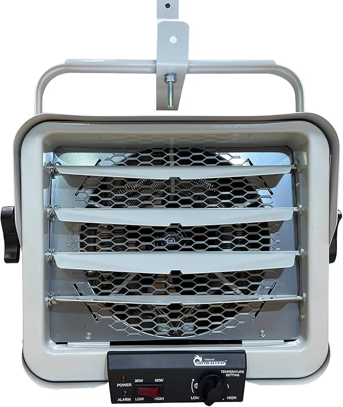 Dr. Infrared Heater DR-966 240-Volt Hardwired Shop Garage Commercial Heater, 3000 Watt / 6000 Watt