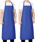 Gotega Waterproof Rubber Vinyl Apron Adjustable Dishwasher Apron - Apron for Women Men Heavy Duty Work Apron