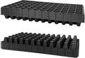 RooTrimmer 72 Cell Seed Trays, Thick Durable 72 Cell Plug Tray Seedling Plastic Nursery Tray for 1020 Flat Germination (10-Pack, 21"×11", 1.81" Height, Low)