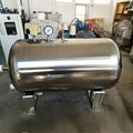 LZMZMQ Stainless Steel Well Pressure Tank, Water Storage Tank for Garden/Lawn Maintenance/Backyard, Large Capacity Water Containers with Mounting Kit(66Gal/250L(115x65cm/45x25in))