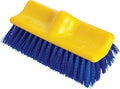 Rubbermaid Commercial Products Synthetic-Fill Wash Brush Head for Broom 10-Inch Blue Indoor/Outdoor Scrub Brush for Cleaning Bathroom/Bathtub/Shower/Garage/Patio/Tile Floors