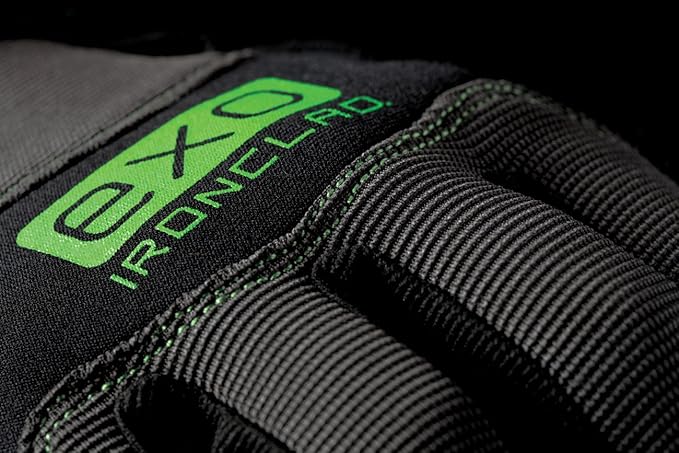 Ironclad EXO Pro Water Resistant; Work Gloves, (1 Pair), EXO2-MWR-06-XXL, Black/Grey