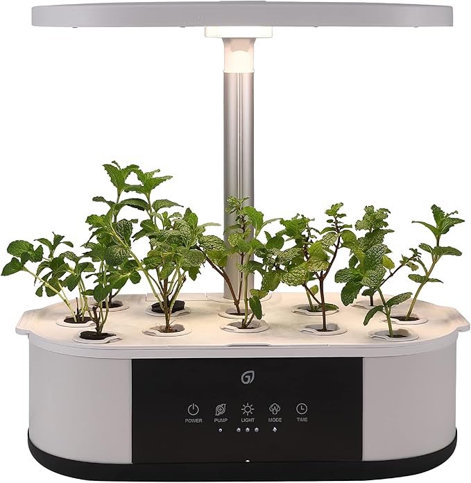 Hydroponics Growing System,12 Pods Hydroponics Growing System Indoor Garden with 120 24W Full Spectrum Grow Lights in 5 Colors, Herb Garden Up to 16" Height Adjustable,Automatic Timer