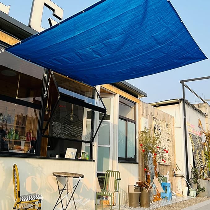 90% Shade Cloth for Plants 3.3 Ft × 3.3 Ft Greenhouse Shade Cloth for Protect Vegetable Plants Fruits Flowers Crops - Blue