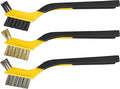 ALLWAY AMB 3-Piece Soft-Grip Mini Stripper Brush Set