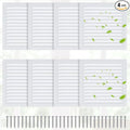 8 Pcs 6 x 6 Inch Aluminum Gable Vents Attic Vents Metal Gable Wall Shed Vent with Screw and Screen Mesh, Square Return Louver Grille for Ventilation Exterior Door House Attic Garage Ceiling
