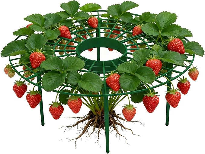 Garden Plant Trellis - Heavy-Duty Gardening Support Stand,Garden Support Strawberry Plant Tray Outdoor Patio Orchard Balcony Gardening Vegetable Flower Vine