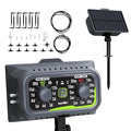 RAINPOINT Compact Programmable Solar Automatic Plant Waterer Kit Work with Indoor Outdoor,Self Watering Drip Irrigation Pump Indoor/Outdoor Vacation Free Low Water Auto Shut-Off Water 10-20 Plants